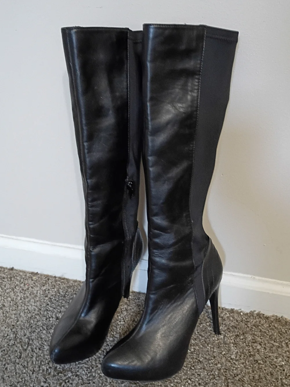 Charles By Charles David Black Over-the-Knee Stiletto Boots
